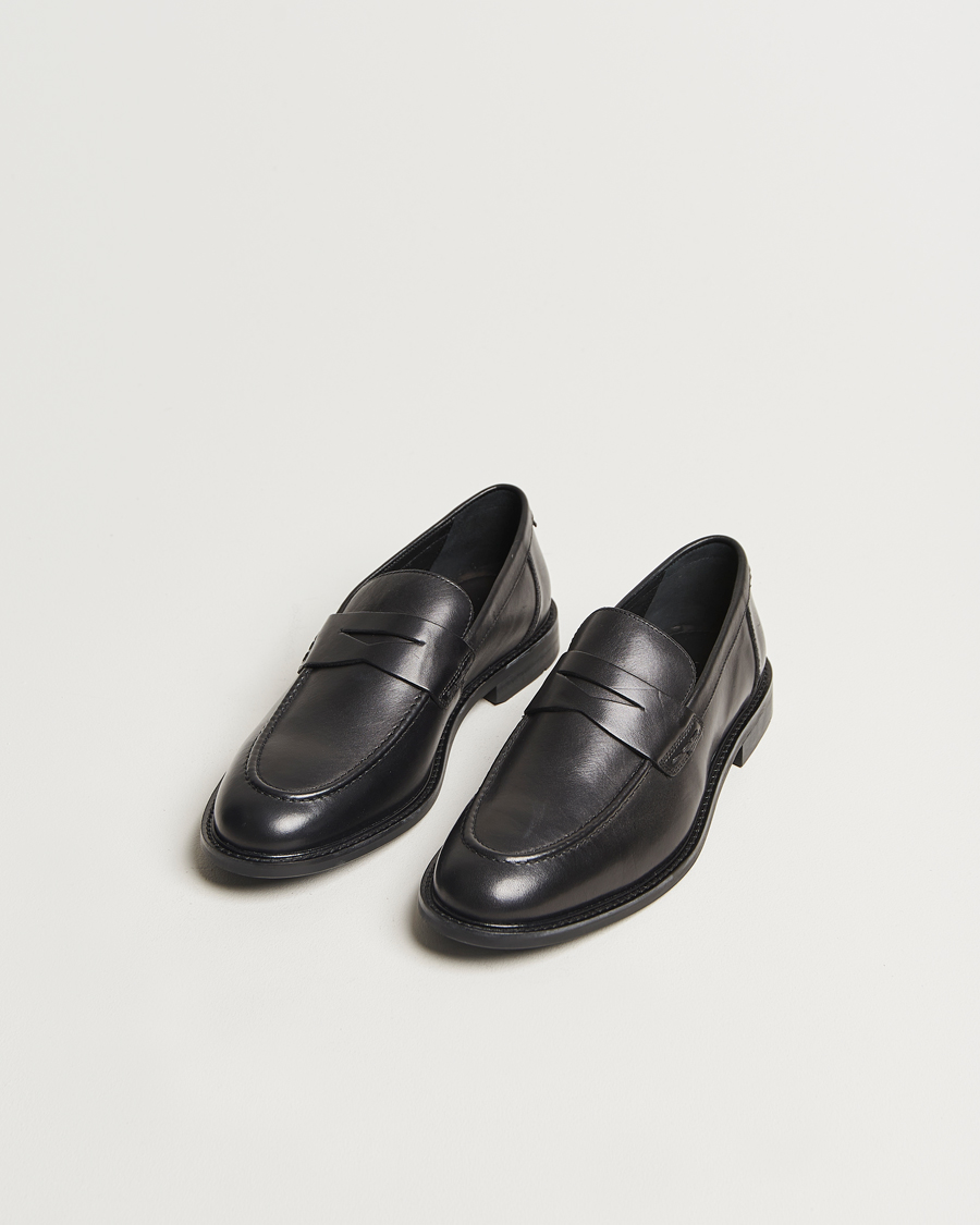Hombres | GANT Lozham Leather Loafer Black | GANT | Lozham Leather Loafer Black