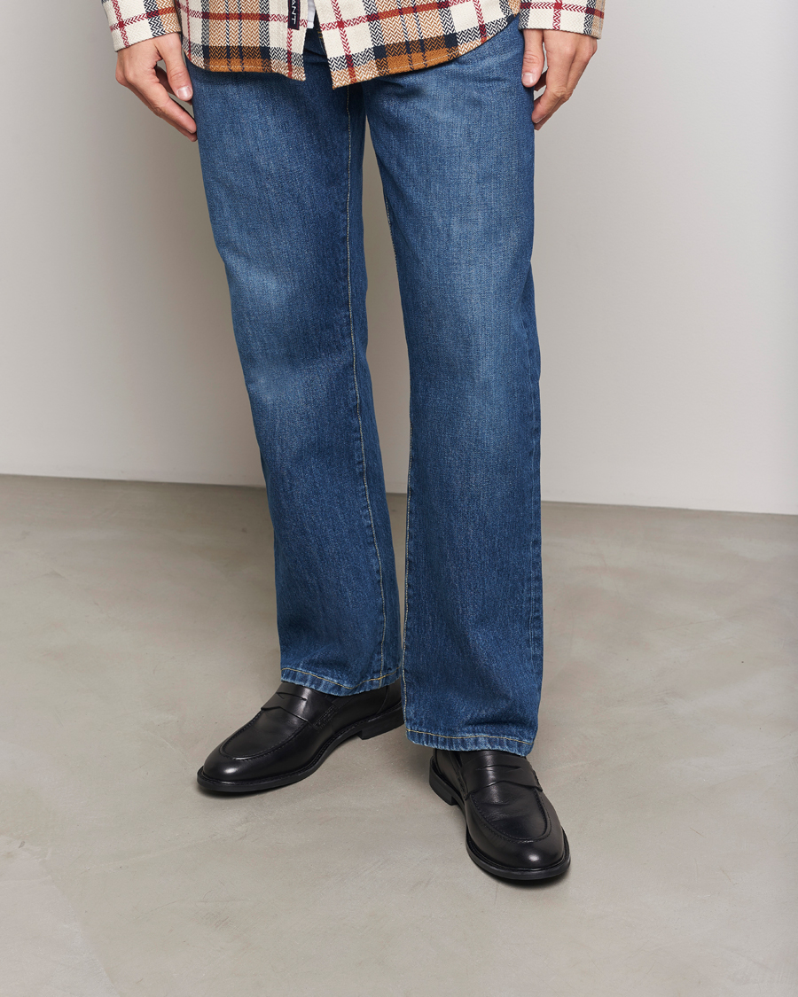 Hombres | GANT Lozham Leather Loafer Black | GANT | Lozham Leather Loafer Black