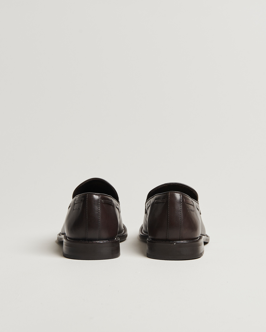 Hombres | GANT Lozham Leather Tassle Loafer Dark Brown | GANT | Lozham Leather Tassle Loafer Dark Brown