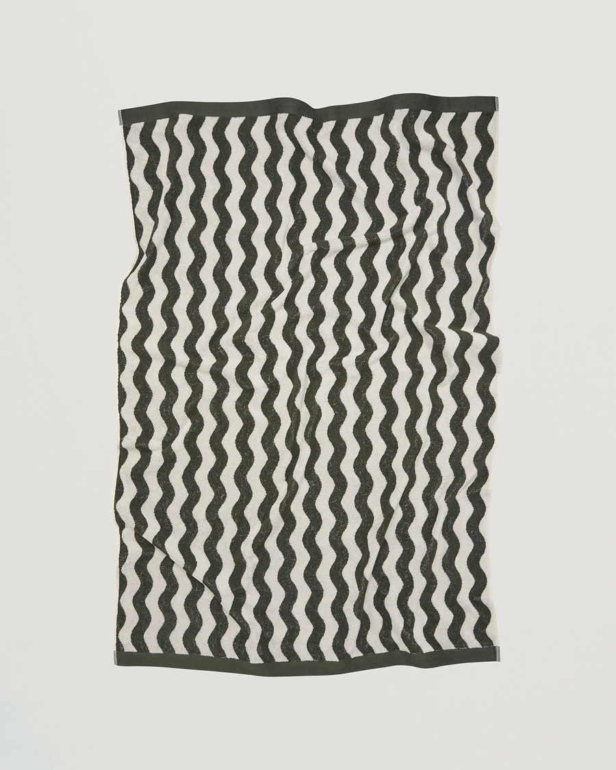 Hombres | Bañadores | OAS | Forest Waver Towel Green/White