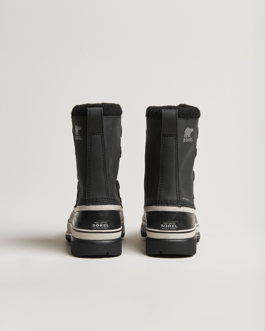Hombres | Botas | Sorel | Caribou WP Felt Lined Leather Boots Black