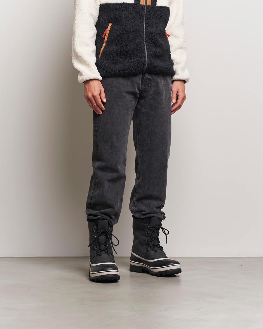 Hombres | Botas | Sorel | Caribou WP Felt Lined Leather Boots Black