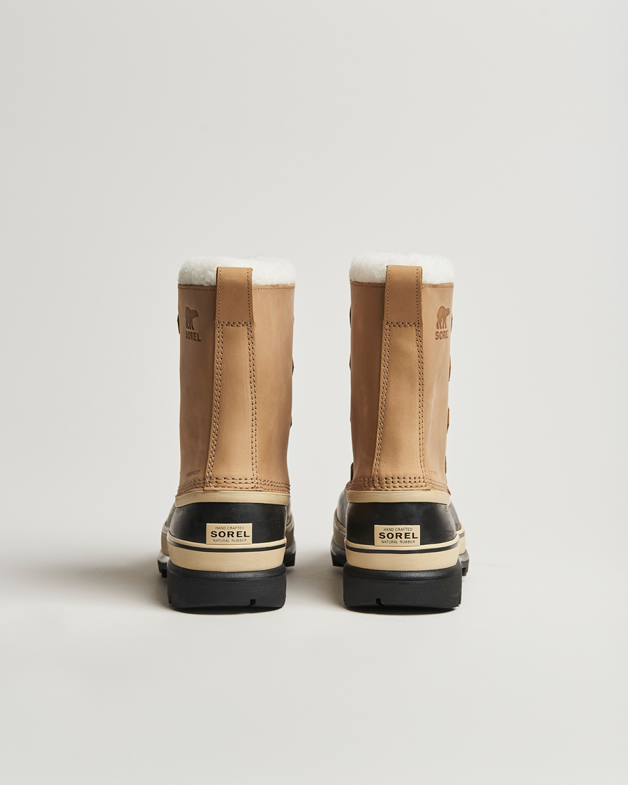 Hombres | Botas | Sorel | Caribou WP Felt Lined Leather Boots Buff
