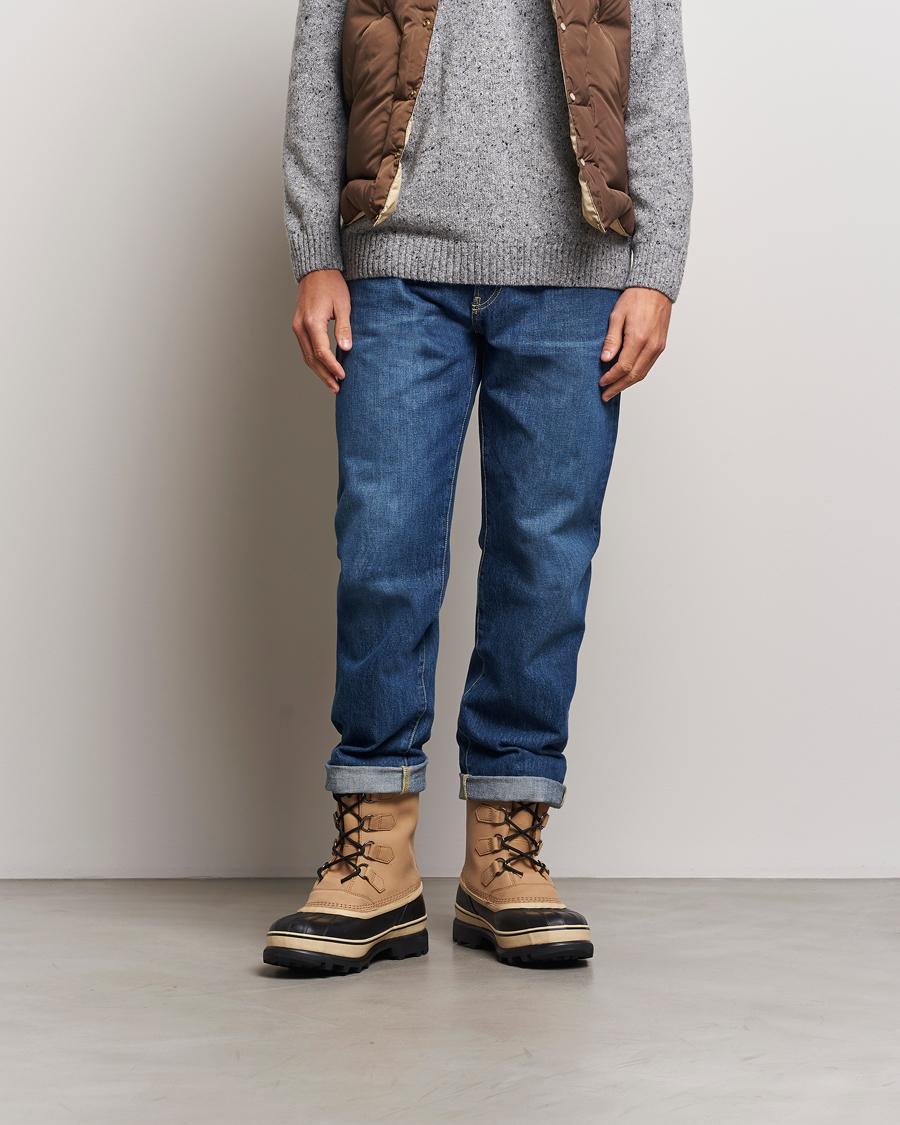 Hombres | Botas | Sorel | Caribou WP Felt Lined Leather Boots Buff