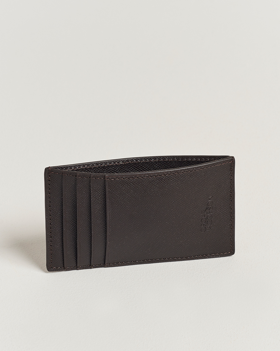Hombres |  | Oscar Jacobson | Card Holder Leather Forastero Brown