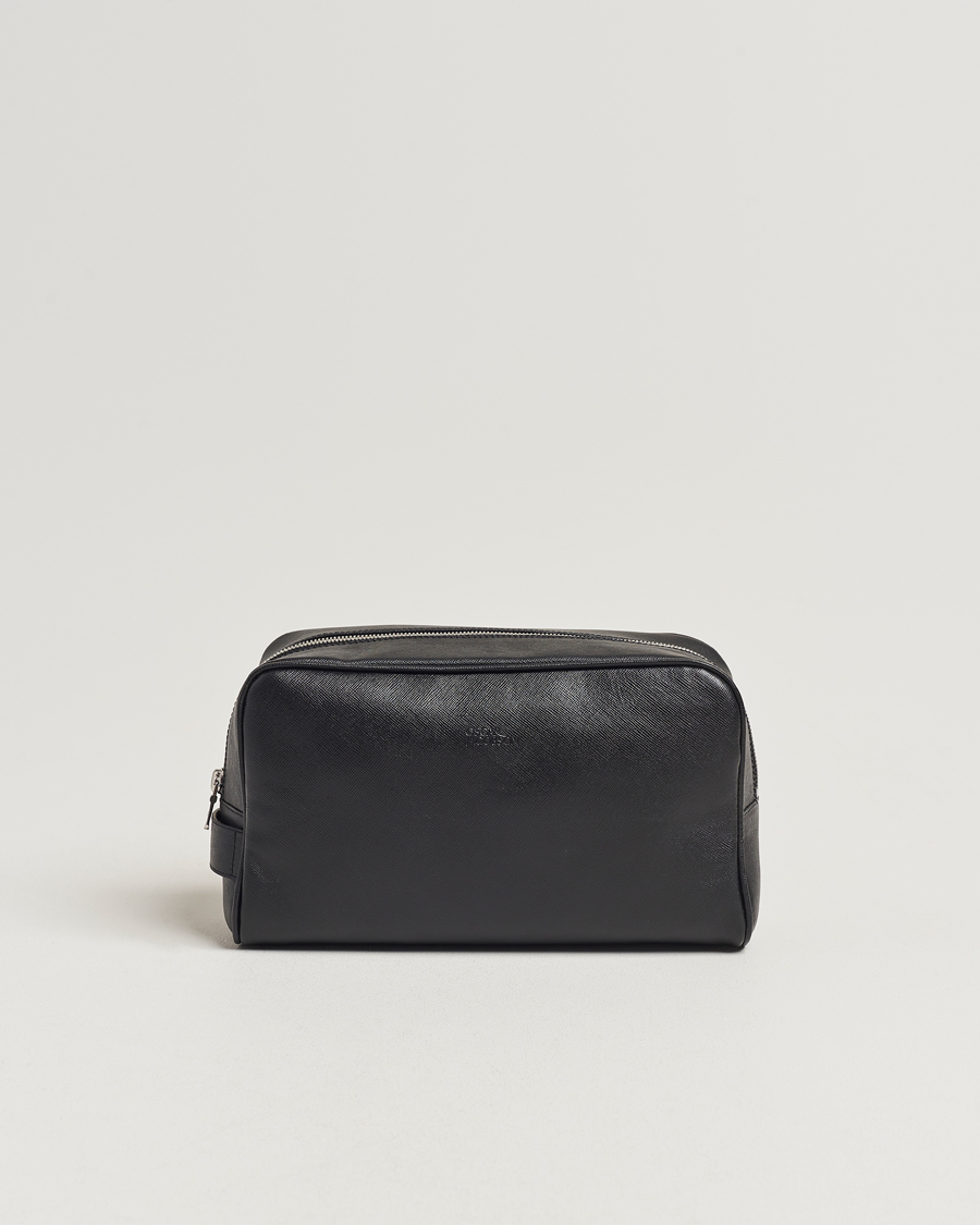 Hombres | Oscar Jacobson Grooming Leather Case Black | Oscar Jacobson | Grooming Leather Case Black