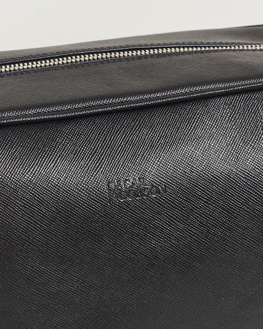 Hombres | Oscar Jacobson Grooming Leather Case Black | Oscar Jacobson | Grooming Leather Case Black
