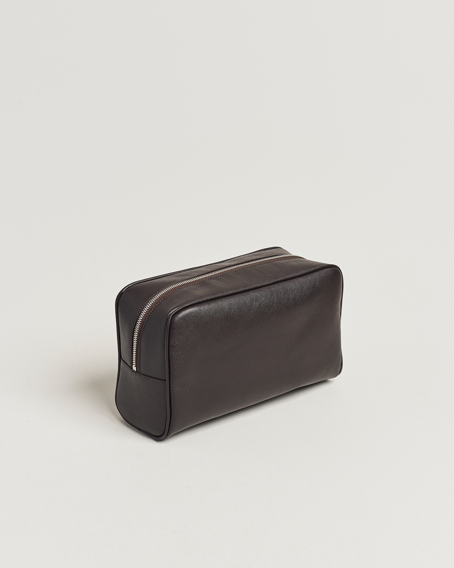 Hombres |  | Oscar Jacobson | Grooming Leather Case Forastero Brown