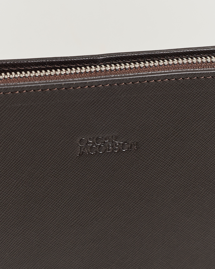Hombres | Oscar Jacobson Laptop Leather Holder Forastero Brown | Oscar Jacobson | Laptop Leather Holder Forastero Brown