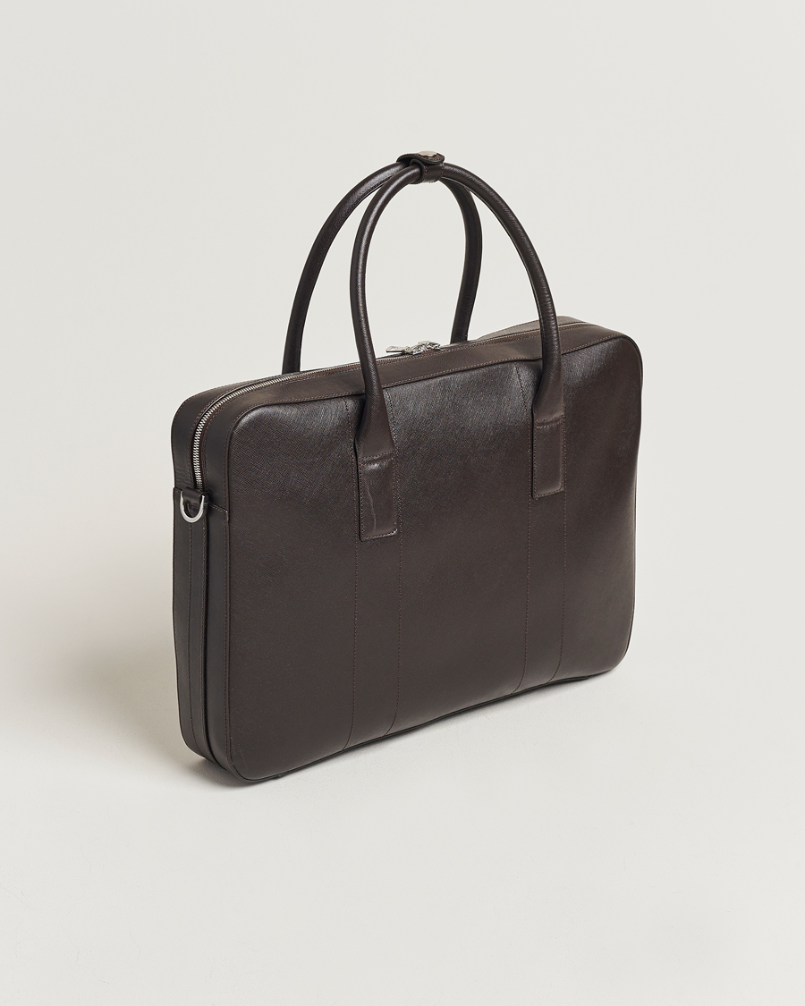 Hombres | Oscar Jacobson Leather Briefcase Forastero Brown | Oscar Jacobson | Leather Briefcase Forastero Brown