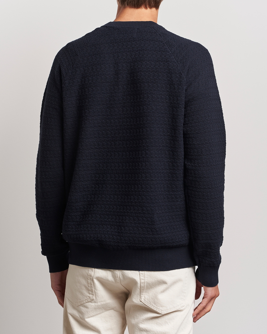 Hombres | Jerséis y prendas de punto | NN07 | Collin Structured Knitted Sweater Navy Blue