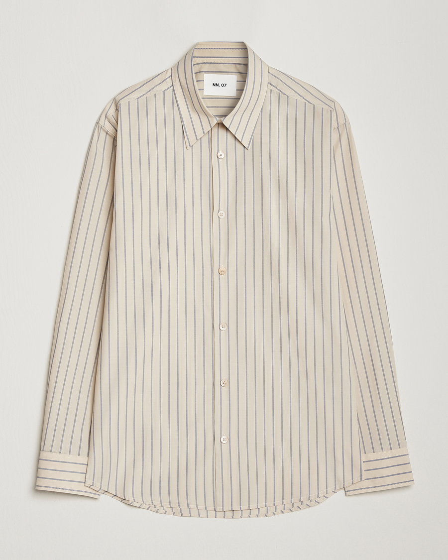 Hombres | Camisas | NN07 | Quinsy Striped Shirt Khaki
