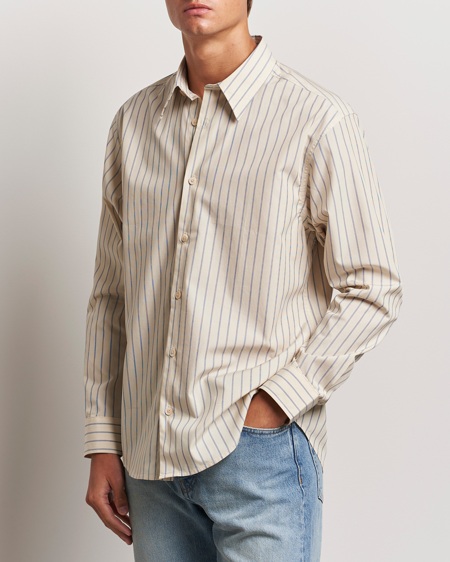 Hombres | Camisas | NN07 | Quinsy Striped Shirt Khaki