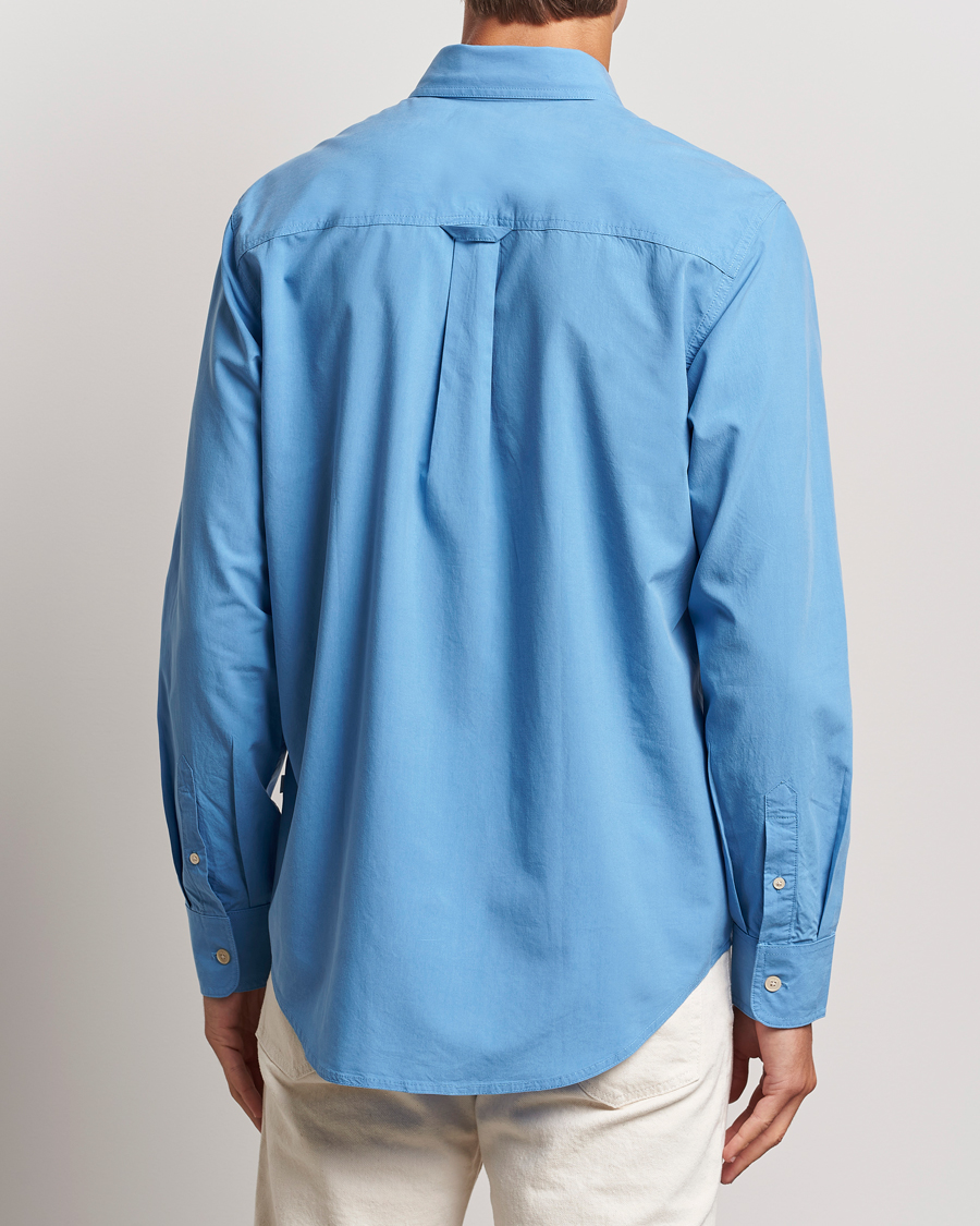 Hombres | Camisas | NN07 | Colby Lyocell/Cotton Button Down Shirt Blue Jasper