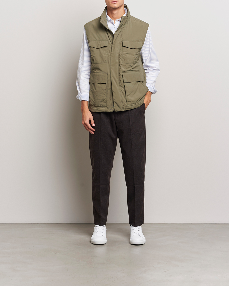 Hombres | Abrigos y chaquetas | NN07 | Perry Nylon Padded Vest Capers Green