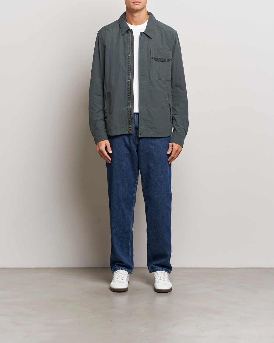 Hombres | Abrigos y chaquetas | Parajumpers | Miura Peached Poplin Shirt Jacket Green Gables