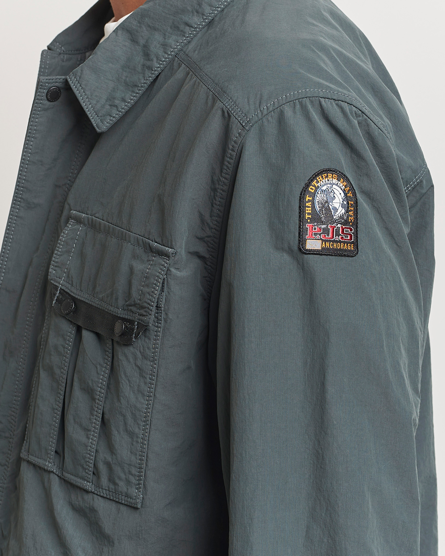Hombres | Abrigos y chaquetas | Parajumpers | Miura Peached Poplin Shirt Jacket Green Gables