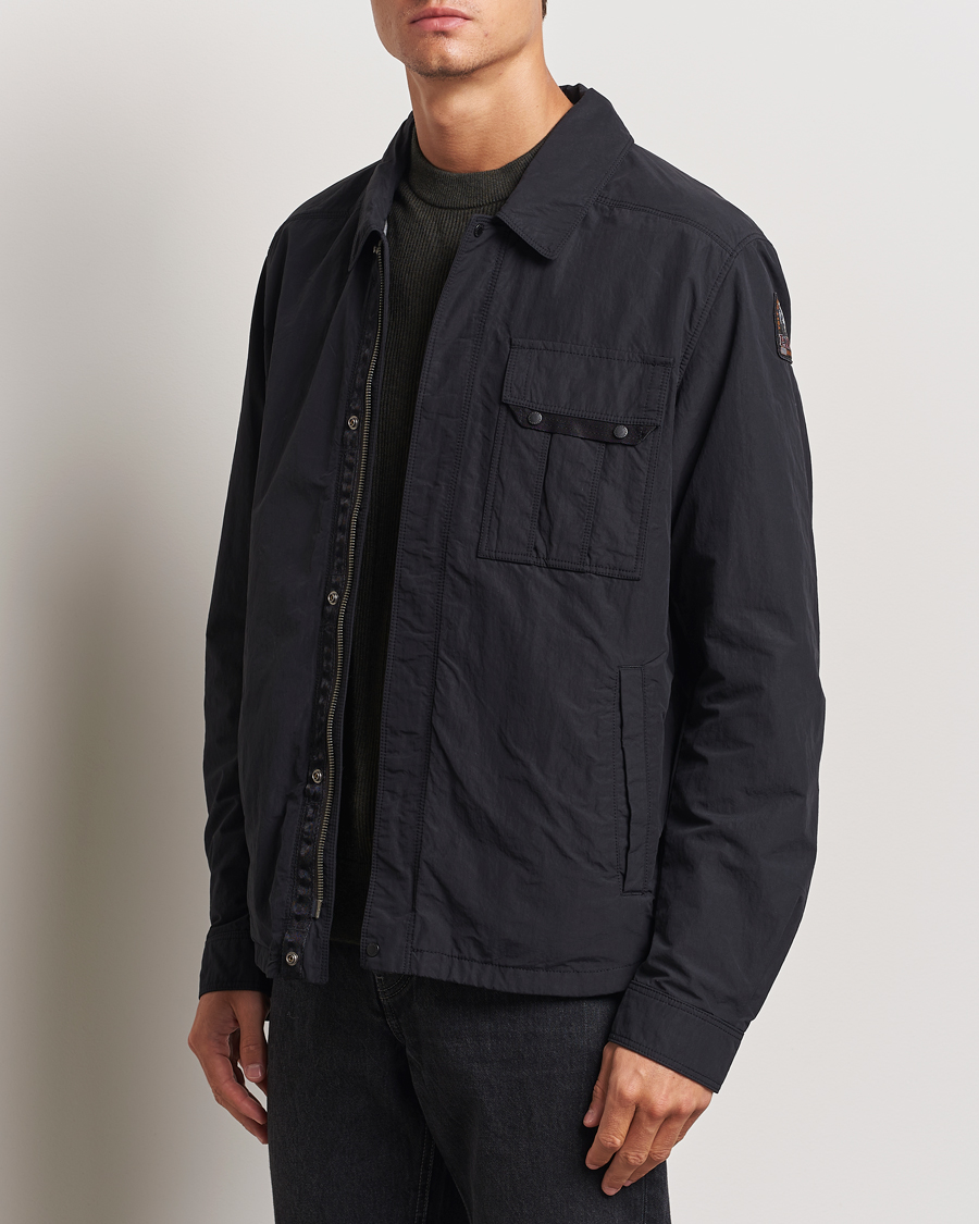 Hombres | Abrigos y chaquetas | Parajumpers | Miura Peached Poplin Shirt Jacket Black