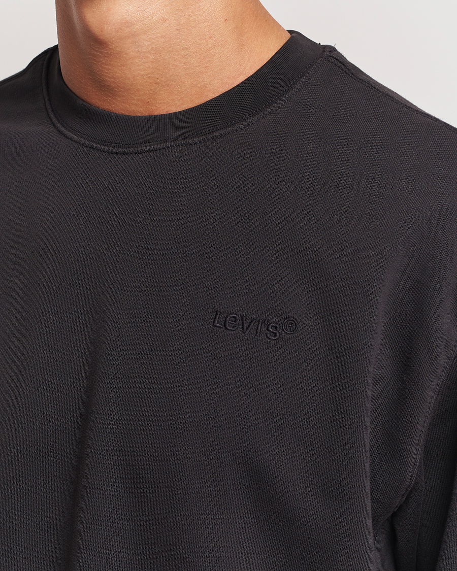 Hombres | Jerséis y prendas de punto | Levi's | Garment Dyed Authentic Crew Neck Sweatshirt Black