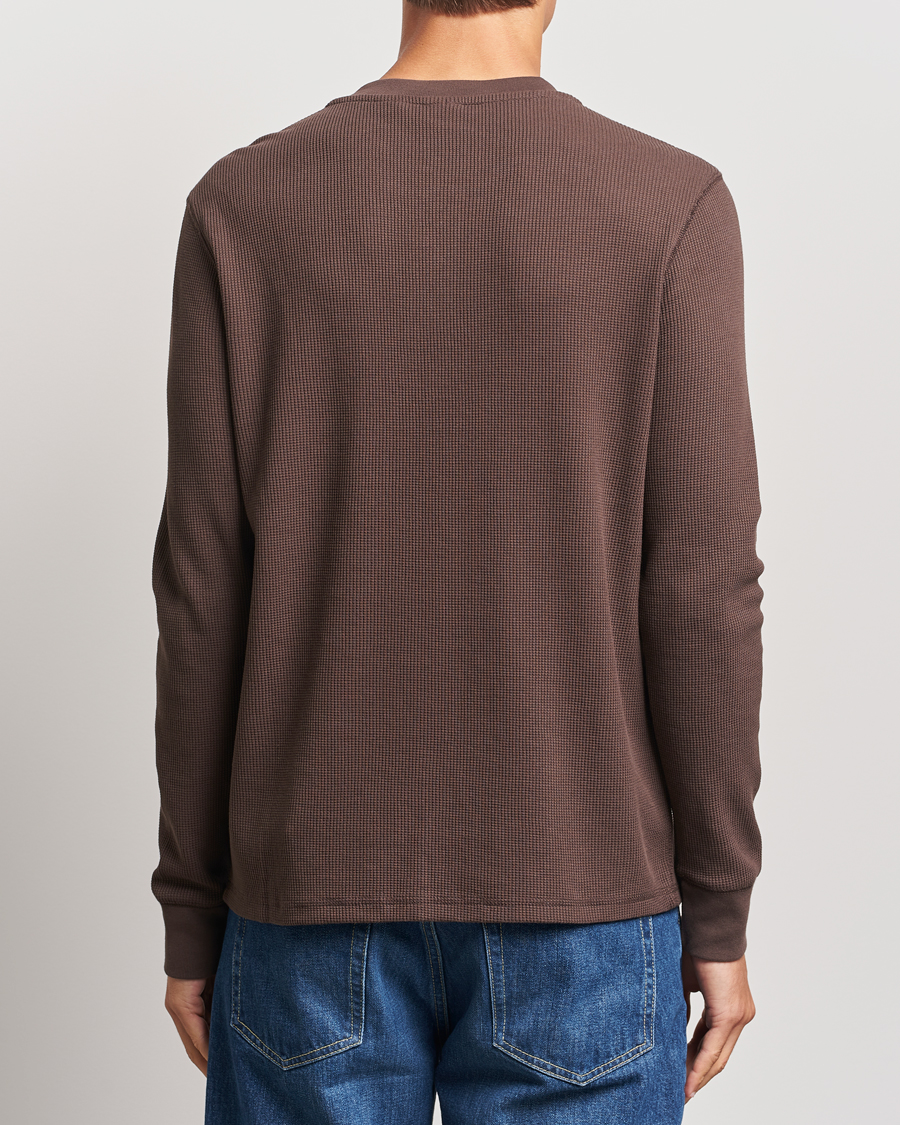 Hombres | Jerséis y prendas de punto | Levi's | Thermal Henley Chocolate Brown