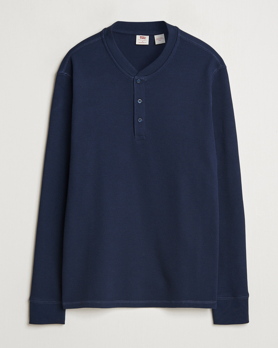 Hombres | Jerséis y prendas de punto | Levi's | Thermal Henley Navy Blazer