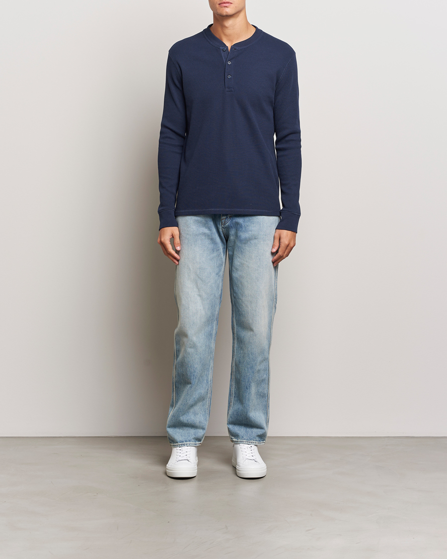 Hombres | Jerséis y prendas de punto | Levi's | Thermal Henley Navy Blazer