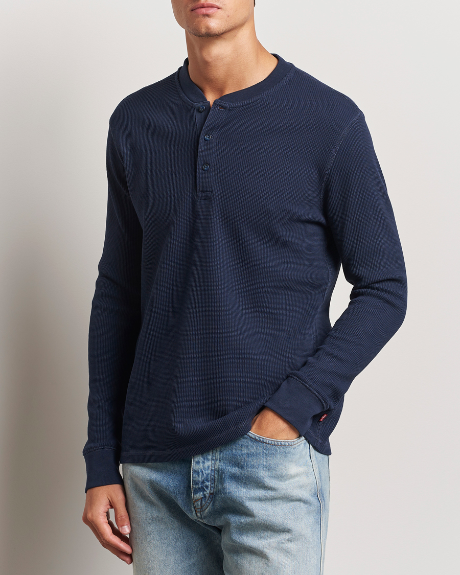 Hombres | Jerséis y prendas de punto | Levi's | Thermal Henley Navy Blazer