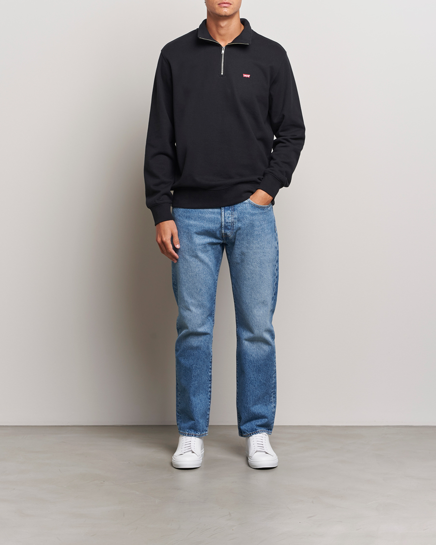 Hombres | Jerséis y prendas de punto | Levi's | Original Half Zip Sweater Mineral Black