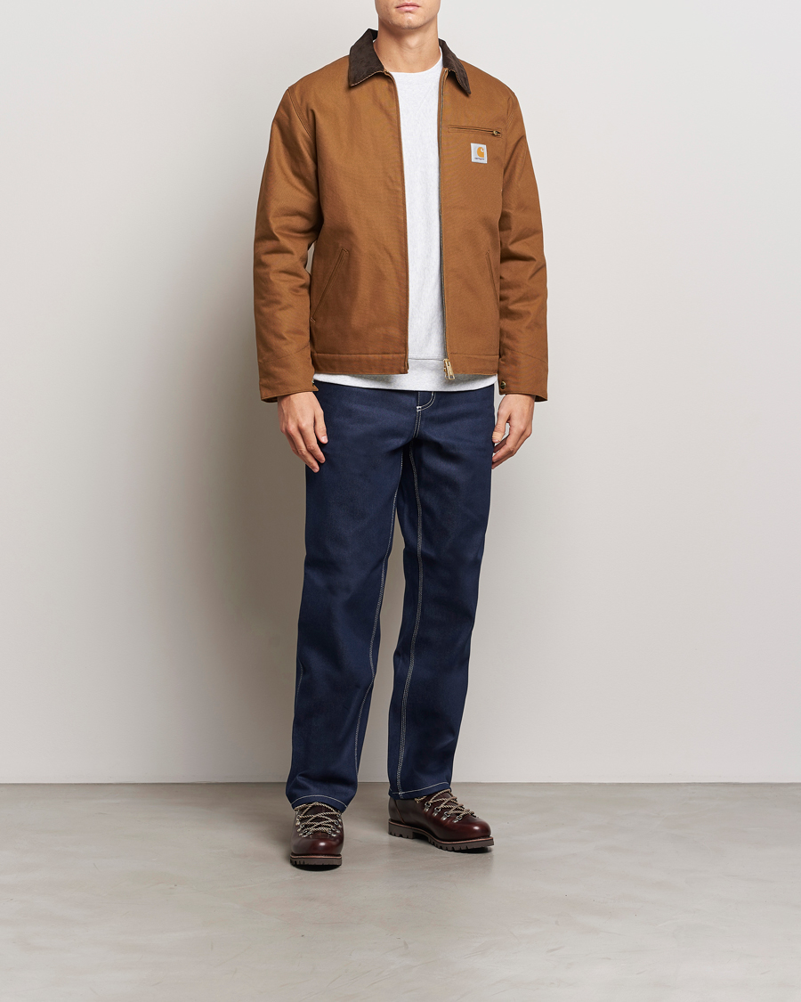 Carhartt WIP Detroit Jacket Dearborn Canvas Hamilton Brown en