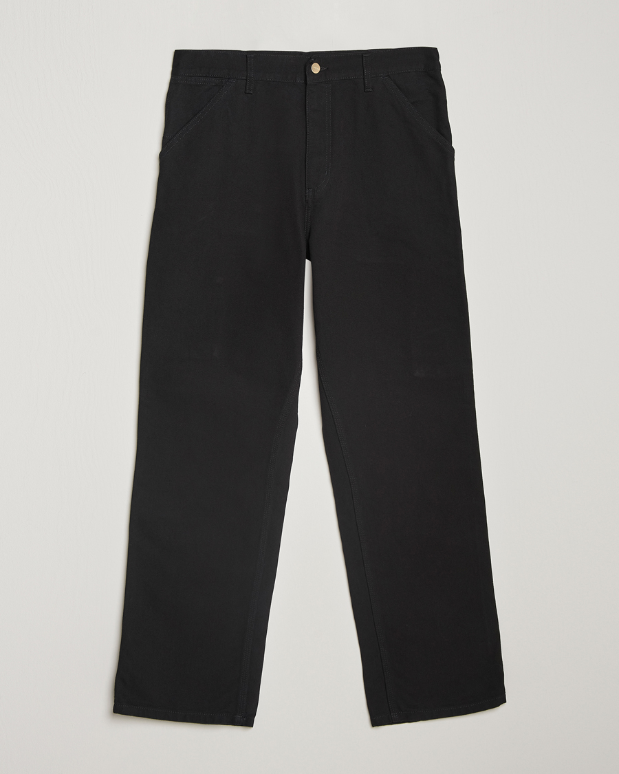 Hombres | Pantalones | Carhartt WIP | Single Knee Pants Dearborn Canvas Black