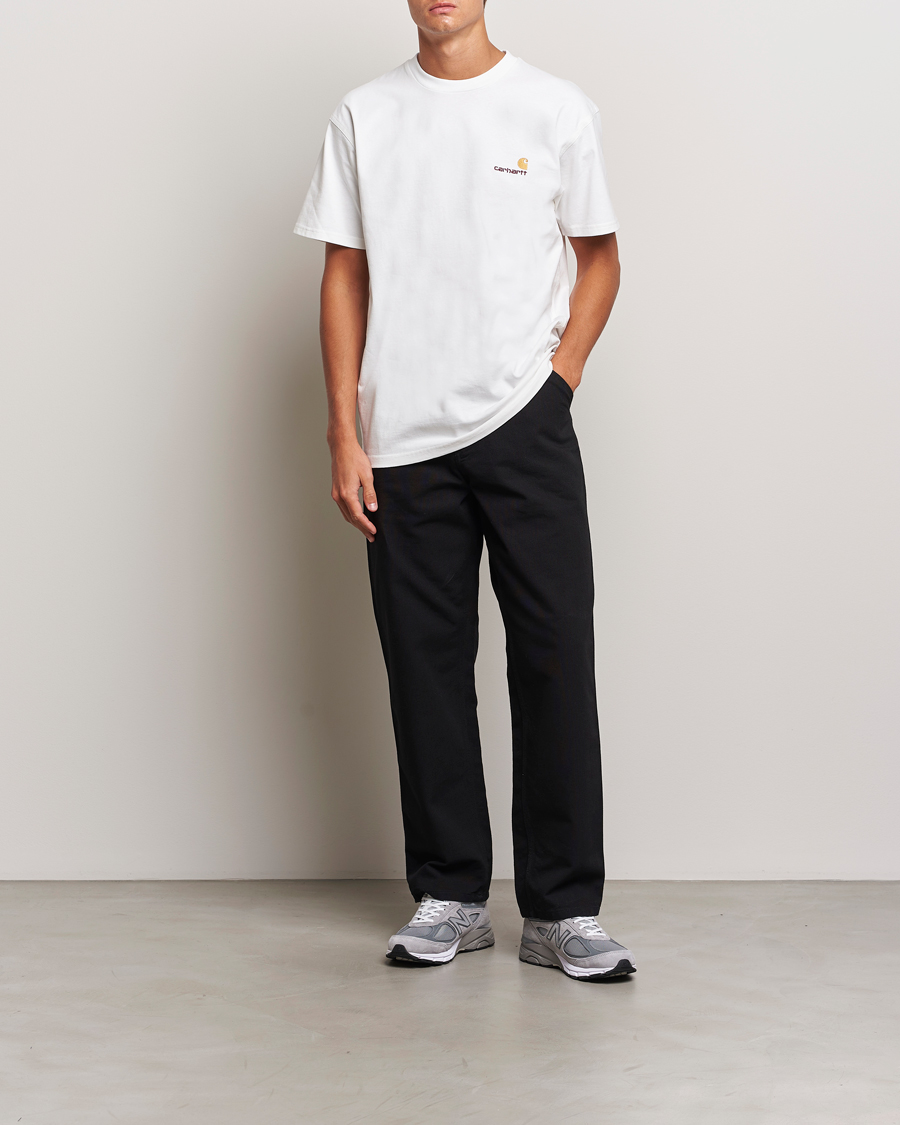 Hombres | Pantalones | Carhartt WIP | Single Knee Pants Dearborn Canvas Black