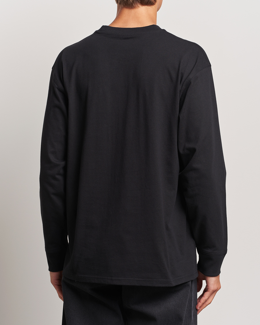 Hombres | Camisetas | Carhartt WIP | American Script Long Sleeve T-Shirt Black