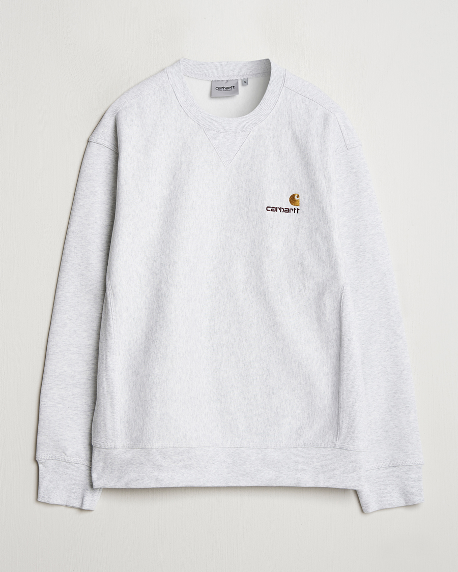 Hombres | Jerséis y prendas de punto | Carhartt WIP | American Script Sweatshirt Ash Heather