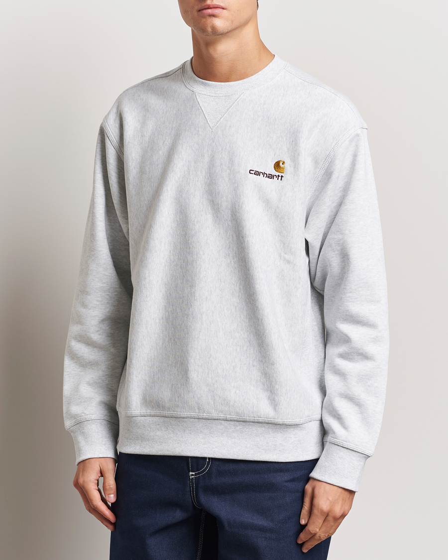 Hombres | Jerséis y prendas de punto | Carhartt WIP | American Script Sweatshirt Ash Heather