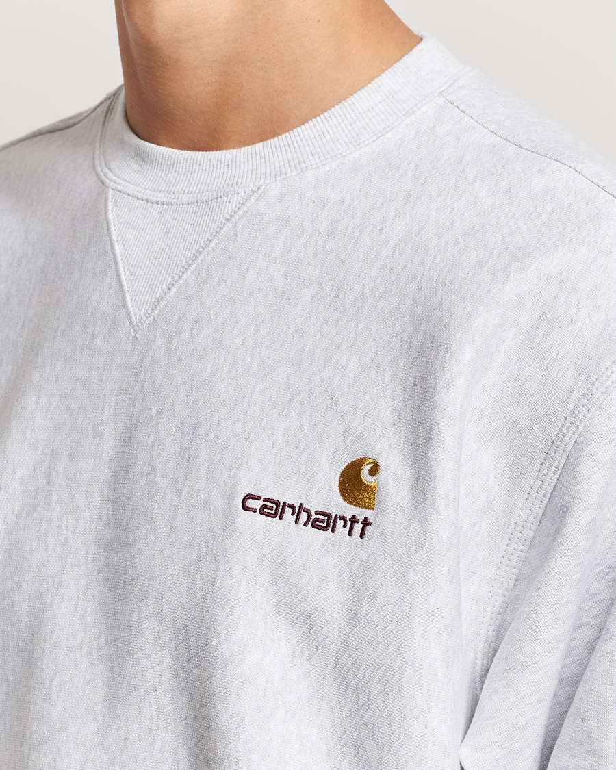 Hombres | Jerséis y prendas de punto | Carhartt WIP | American Script Sweatshirt Ash Heather