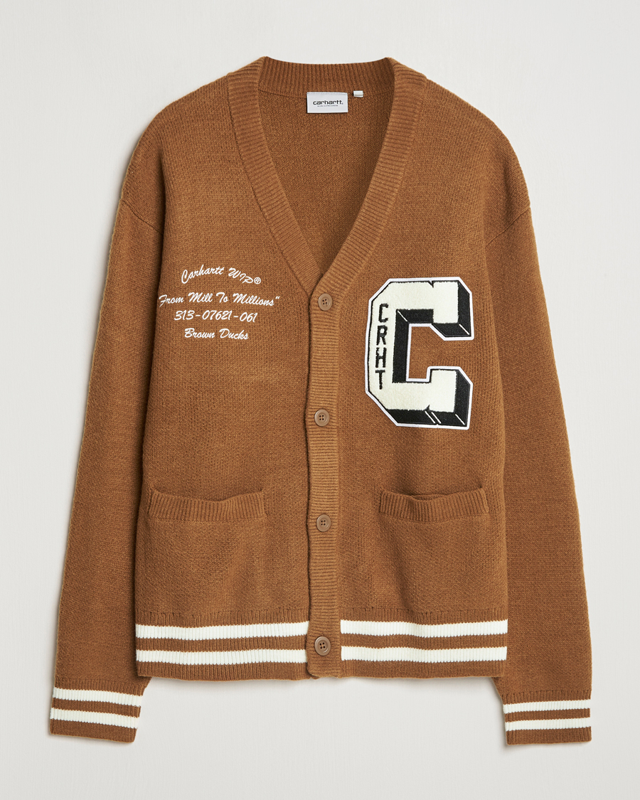 Hombres | Jerséis y prendas de punto | Carhartt WIP | Brown Ducks Cardigan Hamilton Brown