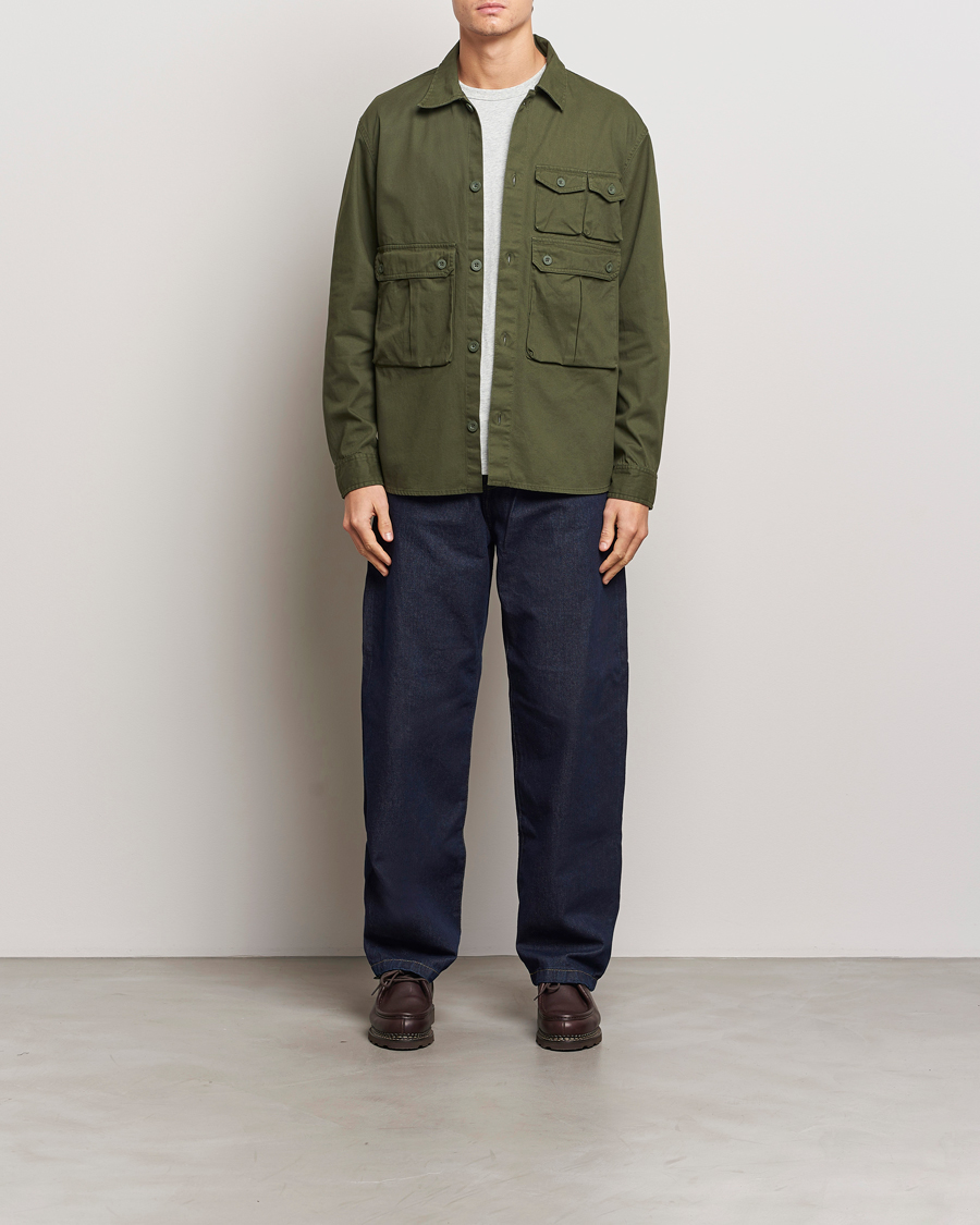 Hombres | Camisas | Carhartt WIP | Tracker Cotton Twill Shirt Office Green
