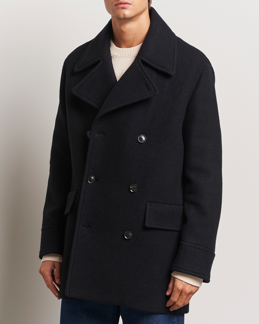 Hombres | Abrigos y chaquetas | J.Lindeberg | Arno Double Breasted Coat Black