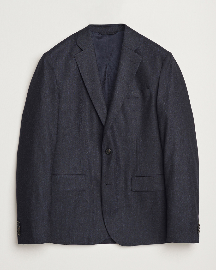 Hombres | Blazers | J.Lindeberg | Elton Unlined Cash Stretch Flannel Blazer Navy