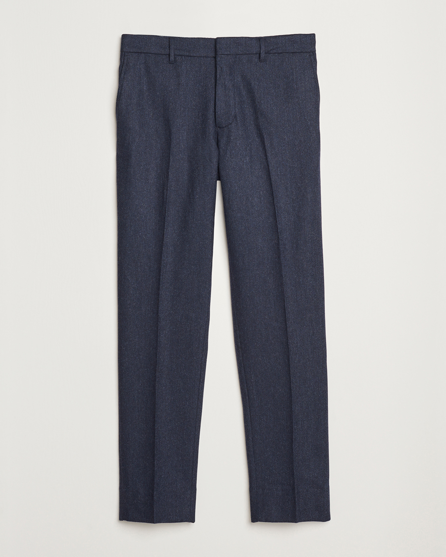 Hombres | Pantalones | J.Lindeberg | Soren Twill Cash Flannel Pants Navy
