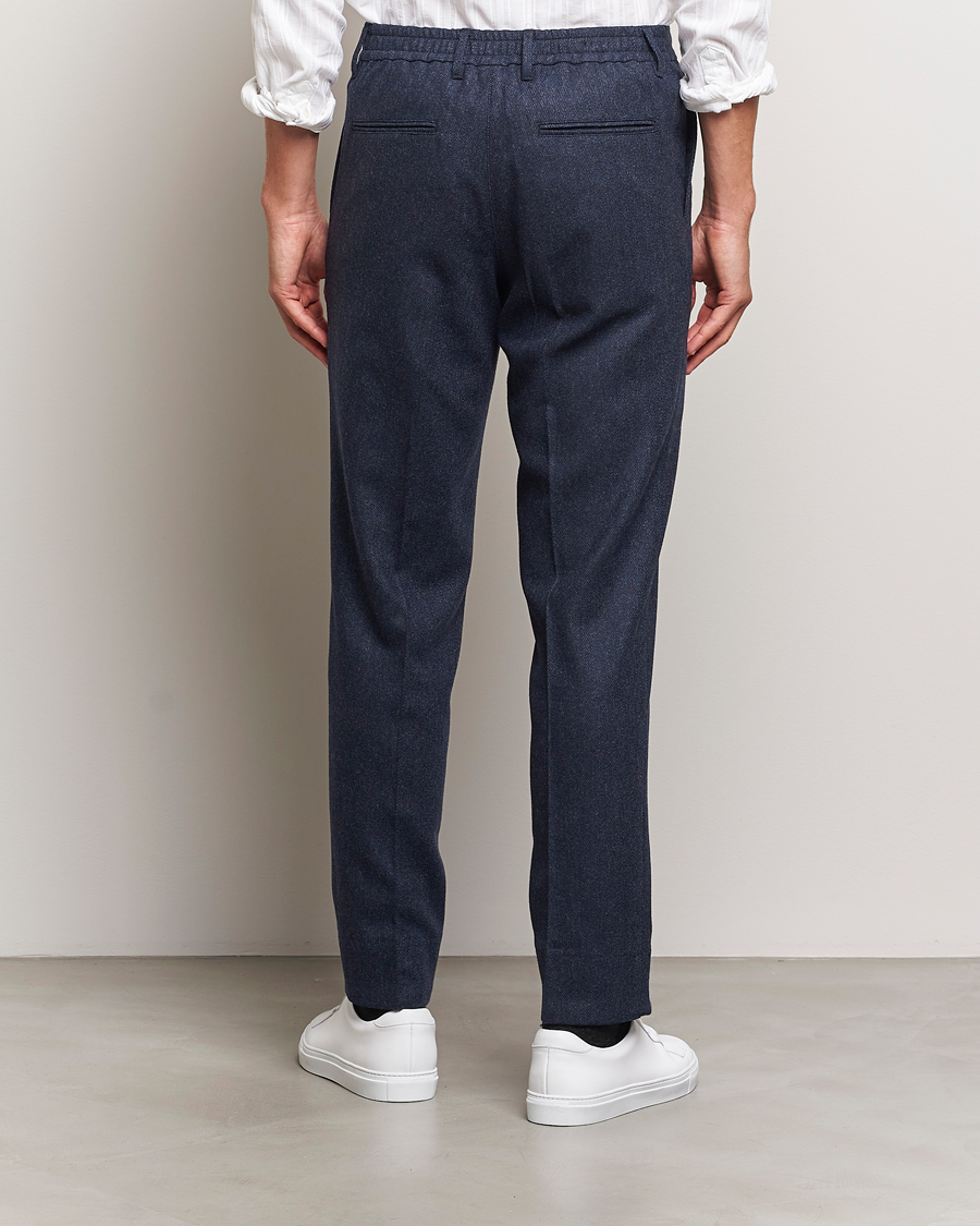 Hombres | Pantalones | J.Lindeberg | Soren Twill Cash Flannel Pants Navy