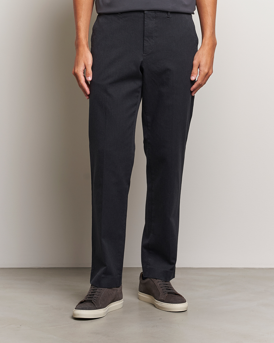 Hombres | Pantalones | J.Lindeberg | Lois Flannel Twill Pants Dark Grey