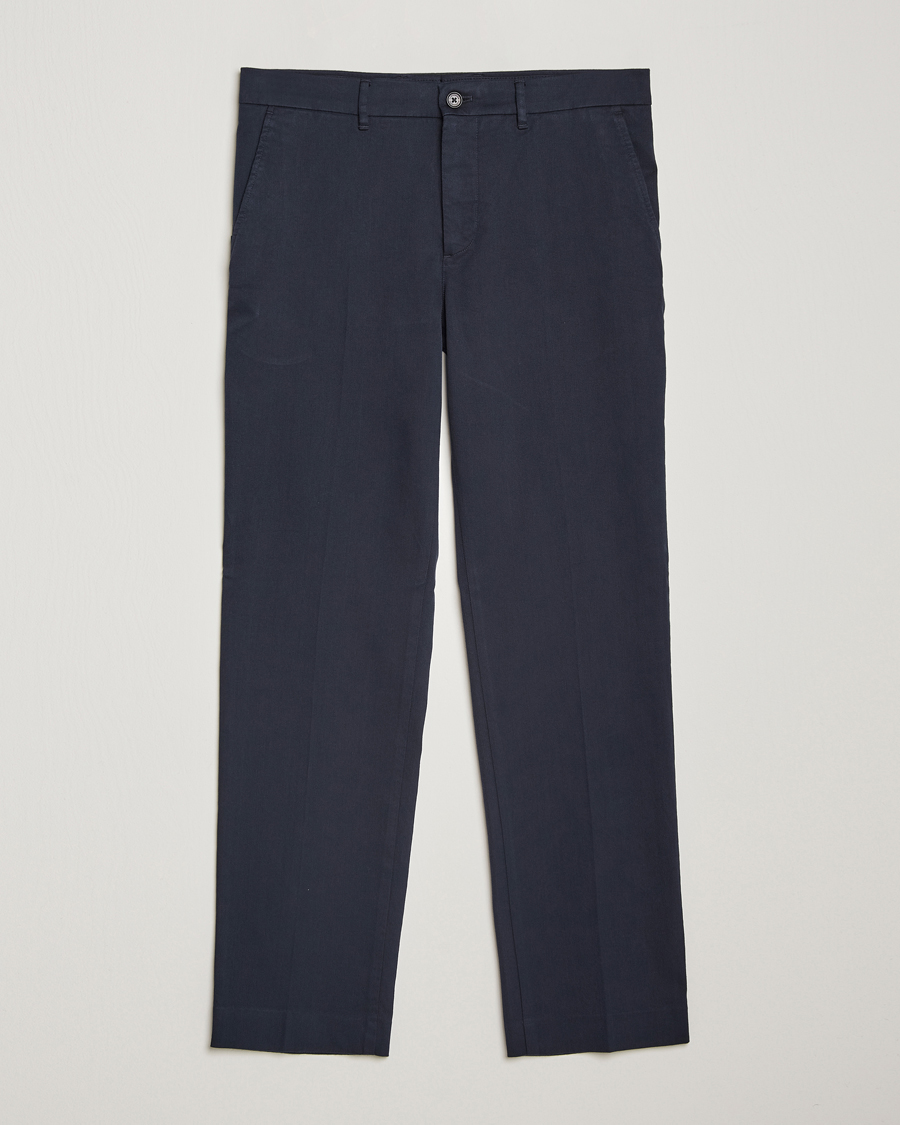 Hombres | Pantalones | J.Lindeberg | Lois Flannel Twill Pants Navy