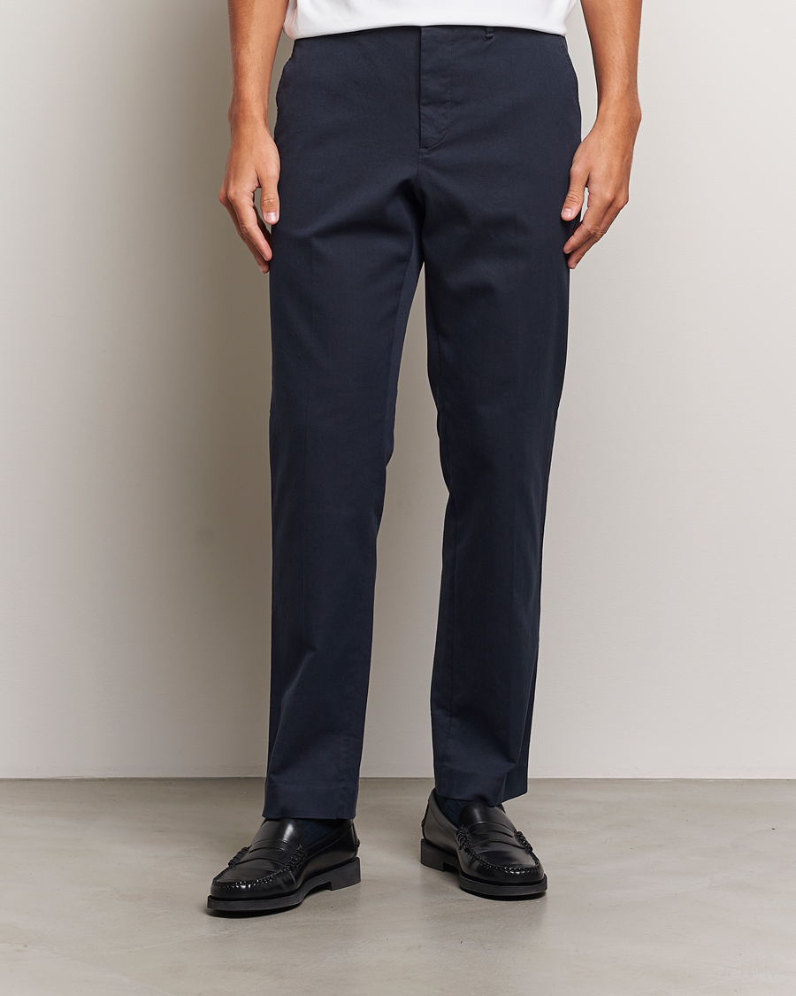 Hombres | Pantalones | J.Lindeberg | Lois Flannel Twill Pants Navy
