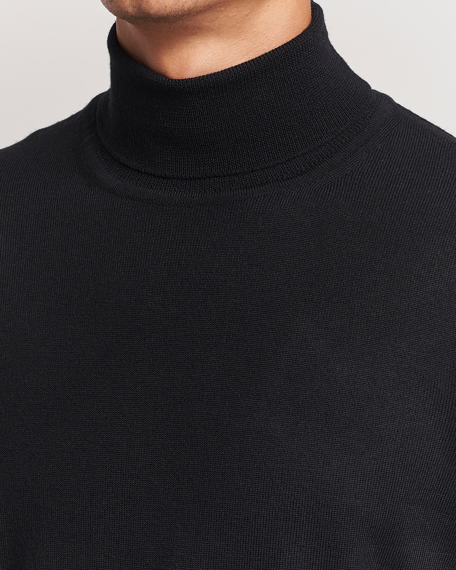 Hombres | Jerséis y prendas de punto | J.Lindeberg | Kaden Merino Turtleneck Black
