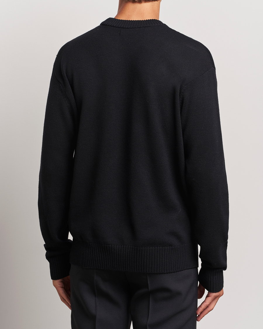 Hombres | Jerséis y prendas de punto | J.Lindeberg | Kino Merino Crew Neck Black