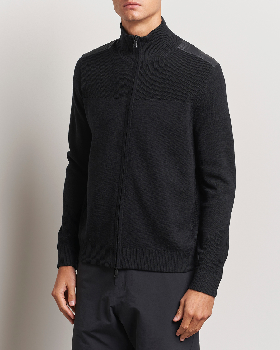 Hombres | Jerséis y prendas de punto | J.Lindeberg | Marty Hybrid Jacket Black