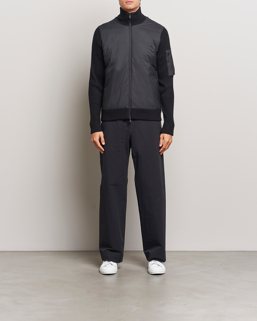 Hombres | Abrigos y chaquetas | J.Lindeberg | Beck Knitted Hybrid Jacket Black