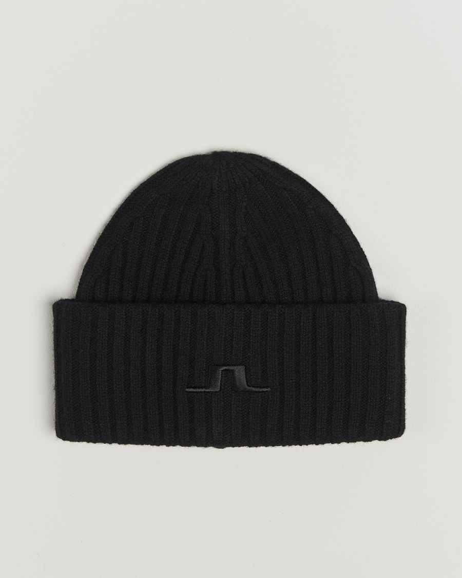 Hombres | J.Lindeberg Jive Wool Beanie Black | J.Lindeberg | Jive Wool Beanie Black