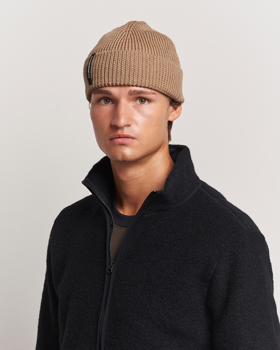 Hombres | J.Lindeberg Juan Merino Beanie Tiger Brown | J.Lindeberg | Juan Merino Beanie Tiger Brown